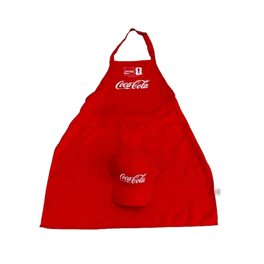 FIFA World Cup 2026 Soccer Coca-Cola Baseball Cap with Apron; Red